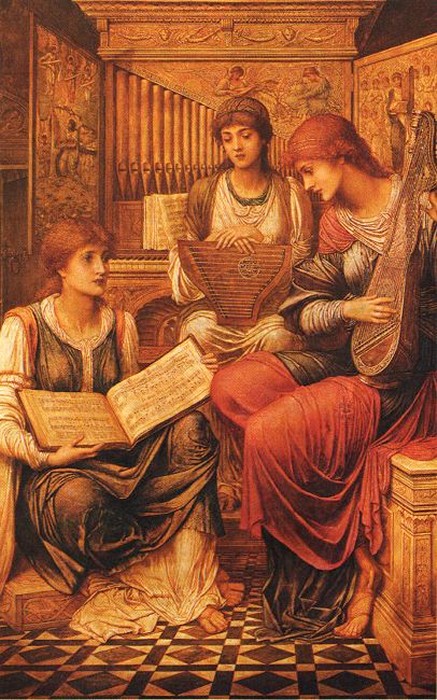 The music of a bygone age, by John Melhuish Strudwick